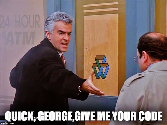 quick George give me your code seinfeld meme