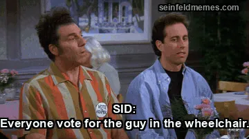 The Wizard — "SID: Everyone vote for the guy in the wheelchair." (S09E15)